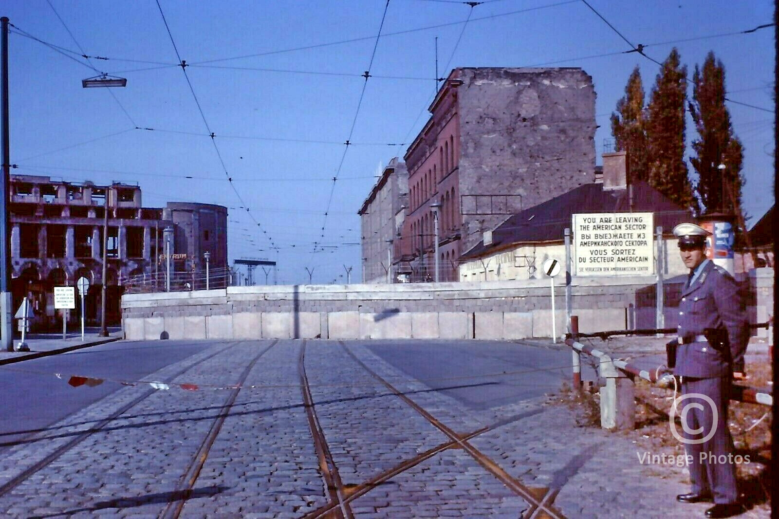 1961 German Checkpoint American Sector